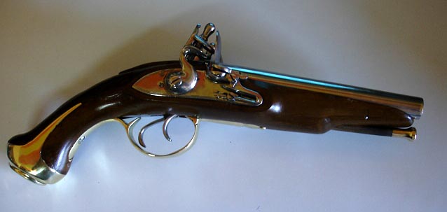 tb Medium Size Hand-Knapped Flint Lock Musket/Pistol Flint and Leather 6pcs. 