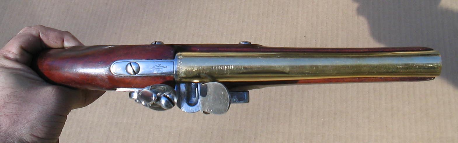 Antique 1700's Ketland Brass Cannon Barrel Black Powder Pistol